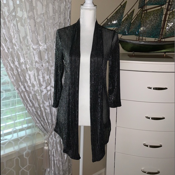 connected apparel Jackets & Blazers - Connected apparel sheer light sparkling blazer